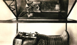 Tutankhamun's Treasures, The Second Mummy-shaped Coffin 1920-30 Unused Photo Postcard Publ: Lehnert & Landrock Cairo - Museums