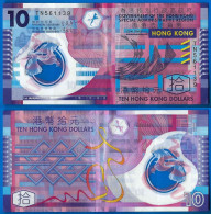 Hong Kong 10 Dollars 2012 Polymer Billet Banknote Asie Asia Dollar - Hongkong