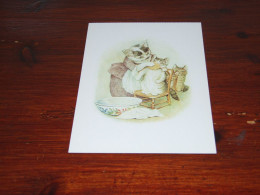 76516-          ILLUSTRATOR BEATRIX POTTER, 1866-1943, FROM THE TALE OF TOM,KITTEN - 1920 EDITION, UNUSED CARD - 1900-1949