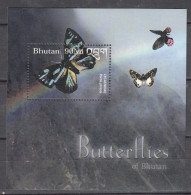 BHUTAN, 2003,  Butterflies, MS,   MNH, (**) - Bhután