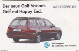 GERMANY(chip) - Volkswagen/Golf Variant(O 168 A), Tirage 15000, 08/93, Used - O-Series: Kundenserie Vom Sammlerservice Ausgeschlossen