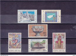 CHYPRE 1973 Yvert 379-380 + 393-396, Michel 387-388 + 401-404 NEUF** MNH Cote Yv 3,30 Euros - Unused Stamps