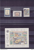 CHYPRE 1974 ETUDES CYPRIOTES Yvert 404-406 + BF 9, Michel 412-414 + Bl 9 NEUF** MNH Cote Yv 6,50 Euros - Unused Stamps