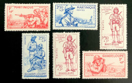 1941 GUADELOUPE / MARTINIQUE - DÉFENSE DE L’EMPIRE - NEUF** - Neufs