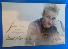 AUTOGRAPHE DE JEREMIE RENIER SUR PHOTO - Actors & Comedians