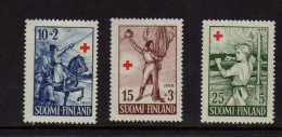 Finlande  -1955 -  Croix-Rouge - Oeuvres D'Albert Edelfeld - - Neufs** - MNH - Nuevos