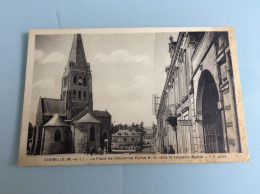 CHEMILLE "La Place De L'ancienne Eglise Vers La Nouvelle Mairie" - Chemille