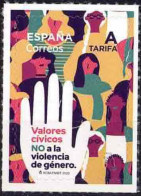 España 2020 Edifil 5443 Sello ** Valores Cívicos NO A La Violencia De Género Michel 5492 Yvert 5197 Spain Stamp Timbre - Neufs