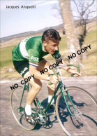 PHOTO CYCLISME REENFORCE GRAND QUALITÉ ( NO CARTE ), JACQUES ANQUETIL TEAM HELYETT - POTIN 1958 - Radsport