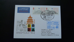 Vol Special Flight Nurnberg To Beijing China Expo Ibra 1999 Boing 747 Lufthansa - Storia Postale