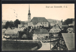 AK Cunewalde, Teilansicht Mit Kirche  - Cunewalde