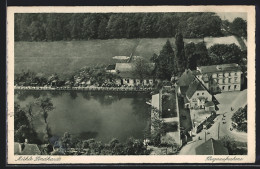 AK Naunhof / Lindhardt, Mühle Lindhardt, Fliegeraufnahme  - Naunhof