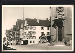 AK Hechingen, Marktstrasse, Cafe Röcker  - Hechingen