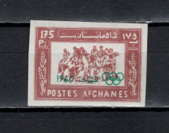 Afghanistan 1960 Olympic Games Rome, Horses Stamp Imperf. MNH - Verano 1960: Roma