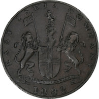 Inde Britannique, Présidence De Bombay, 1/4 Anna, 1832, Bombay, Cuivre, TTB - Kolonien