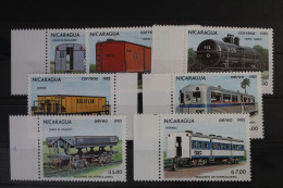 Nicaragua 2387-2393 Postfrisch Lokomotiven Eisenbahn #WF182 - Nicaragua