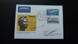 Premier Vol First Flight Frankfurt -> Lagos Nigeria Airbus A340 Lufthansa 2000 - First Flight Covers