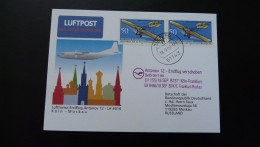 Premier Vol First Flight Koln To Moscow Russia Boeing 747 Lufthansa 2000 - Premiers Vols