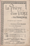 Partitions-LA PRIERE D'UNE VIERGE Poésie De L Durocher, Musique De G Goublier - Partituras