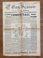 JOURNAL MENSUEL DES FACULTES DE CLERMONT FERRAND (AGEC)  - LE GAY SCAVOIR - LOT DE 2  - 1947-1946 - Autres & Non Classés