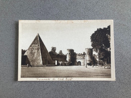 Roma Piramide Di Caio Cestio Postale Postcard - Andere Monumenten & Gebouwen