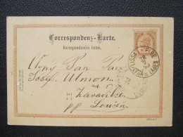 GANZSACHE Lysá Nad Labem - Loučeň 1893  Böhmen  // P5942 - Cartas & Documentos