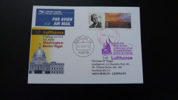Premier Vol First Flight Washington Berlin Airbus A340 Lufthansa 2001 - 3c. 1961-... Cartas & Documentos