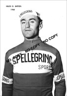 PHOTO CYCLISME REENFORCE GRAND QUALITÉ ( NO CARTE ), GIAN BATISTA MILESI TEAM SAN PELLEGRINO 1958 - Cyclisme