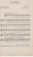 Partitions-LA TOSCA Solo De Cavaradossi (Le Ciel Luisait D'étoiles..) Paroles Françaises De P Pradier, Musique De G Pucc - Scores & Partitions