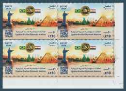 Egypt - 2024 - ( 100th Anniv. Of Egyptian-Brazilian Diplomatic Relations ) - MNH - Nuovi