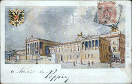 Ae759 Cartolina Militare Vienna Wien Parlamento 1901 - Otros & Sin Clasificación