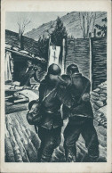 Ae763 Cartolina Sanatorio Militare Di Anzio Il Medico Ita Illustratore Apolloni - Regimenten
