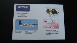 Premier Vol First Flight Munchen Bern De Havilland D8 Lufthansa 2002 - Primeros Vuelos
