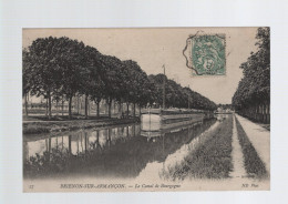 CPA - 89 - N°27 - Brienon-sur-Armançon - Le Canal De Bourgogne - Péniche - Circulée - Brienon Sur Armancon