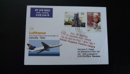 Premier Vol First Flight Calcutta Koln MD11 Cargo Lufthansa 2002 - Covers & Documents