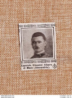 Decorato Con Medaglia Di Bronzo Giovanni Alloero Di Masio Guerra Mondiale WW1 - Andere & Zonder Classificatie