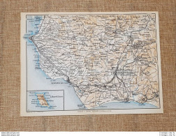 Carta O Cartina Del 1953 Castelvetrano Mazara Del Vallo Marettimo Sicilia T.C.I. - Mapas Geográficas