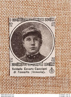 Decorato Con Medaglia Di Bronzo Cesare Canciani Di Fossalta Guerra Mondiale WW1 - Sonstige & Ohne Zuordnung