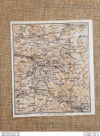 Carta Cartina Del 1928 Castrovillari Rotonda Latronico Mormanno Calabria T.C.I. - Carte Geographique