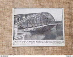 Roma Nel 1912 Il Grande Ponte Sul Fiume Tevere Che Sta Per Esser Demolito Lazio - Andere & Zonder Classificatie