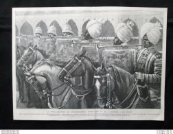 Incoronazione Di Edoardo VII D'Inghilterra Al Durbar Di Delhi Stampa Del 1903 - Sonstige & Ohne Zuordnung