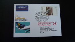 Premier Vol First Flight Koln Los Angeles MD11 Cargo Lufthansa 2002 - First Flight Covers