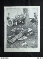Corsa Parigi - Madrid: Libourne, Morte Di Loraine-Barrow #2 Stampa Del 1903 - Sonstige & Ohne Zuordnung