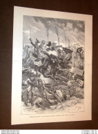 Effemeridi Storiche Battaglia Sul Mincio 8 Febbraio 1814 Disegno Di Quinto Cenni - Ante 1900