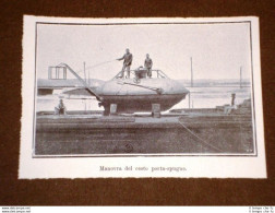 Invenzioni Del 1908 Sottomarino Per La Pesca Delle Spugne Manovra Del Cesto - Other & Unclassified