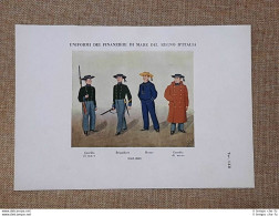 Uniformi Dei Finanzieri Di Mare Del Regno D'Italia Guardia Di Finanza 1862-1880 - Andere & Zonder Classificatie