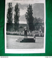 Nel 1922 Trento Cinquantenario Alpini On. Soleri Re Vittorio Emanuele III Savoia - Autres & Non Classés