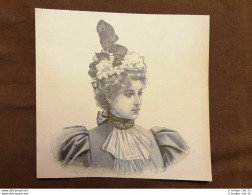 La Moda Ed Il Costume In Italia Nel 1896 Cappello Per Donna (3) - Avant 1900