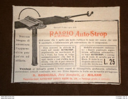 Pubblicità Del 1910 Rasoio Di Sicurezza Auto Stop A. Boggiali - Milano - Autres & Non Classés