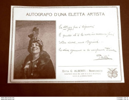 Pubblicità Del 1924 Liquore Strega Testimonial Tina Galli Alberti Benevento - Autres & Non Classés